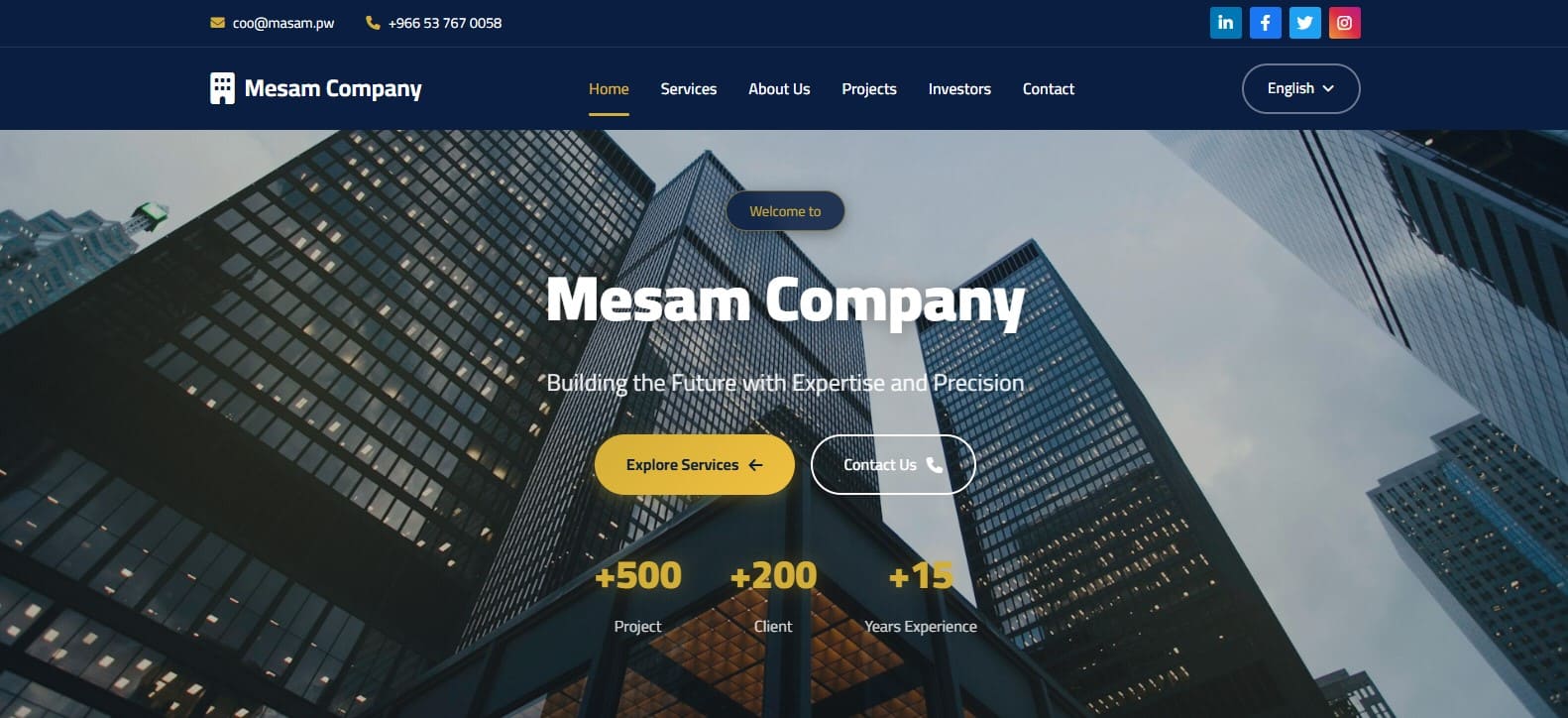 Masam Company Website
